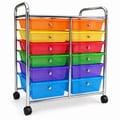 carrinho organizador colorido com gavetas gav